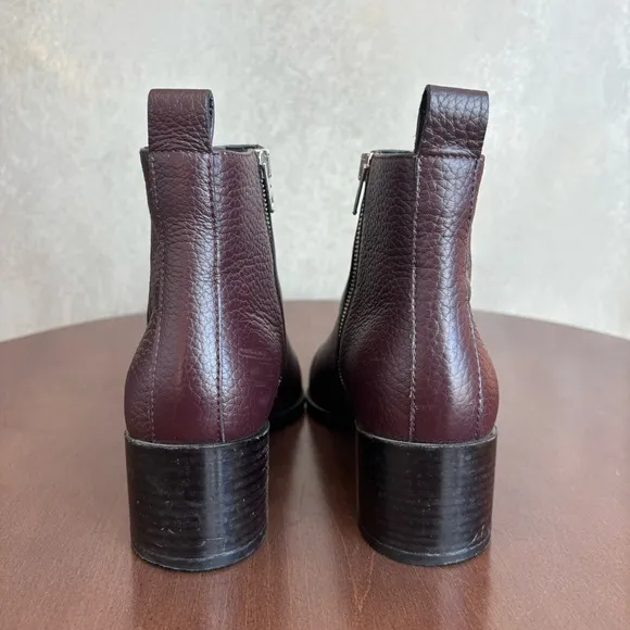EVERLANE Women’s The Boss Ankle Leather Heel Boots, Size 6.5
