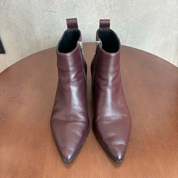 EVERLANE Women’s The Boss Ankle Leather Heel Boots, Size 6.5