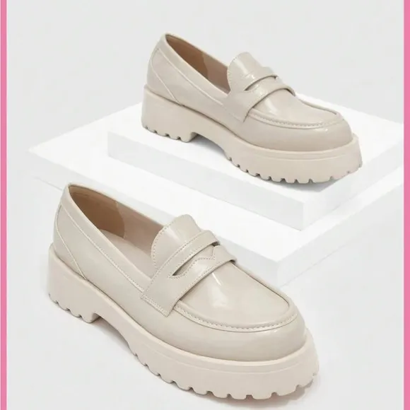 Everyday Collection Women Apricot Wedges, Preppy Penny Loafers For Outdoor
