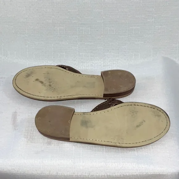 F501 Jack Rogers Metallic Thong Sandals