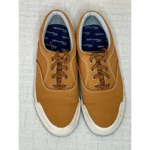 Faconnable Mens Monaco Orange Canvas Shoe 10.5