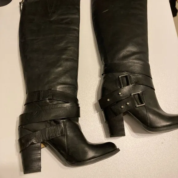 Fergie Varsity Knee High Boots