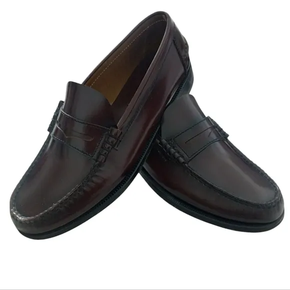 Florsheim Berkeley Moc Toe Leather 9½E Penny Loafers Business Casual Corpcore