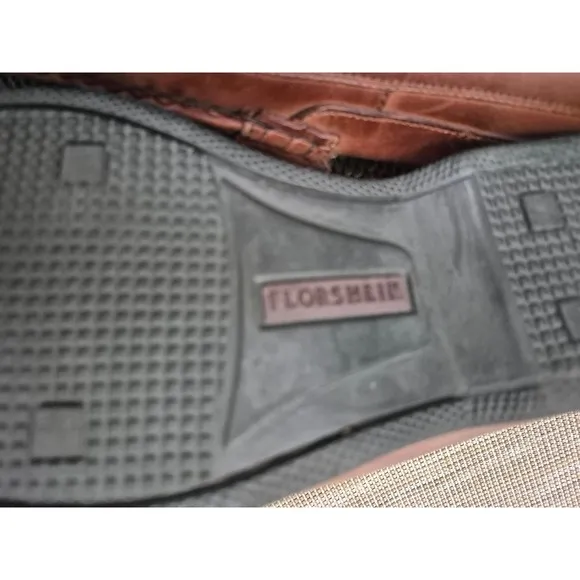 Florsheim Leather Loafers Tassel Brown Woven Slip On Dress Shoes 11.5D