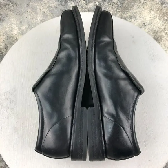 Florsheim Men's Size 10M Black Leather Closed Toe Slip On Loafers Dress Shoes