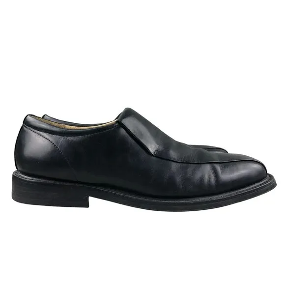 Florsheim Men's Size 10M Black Leather Closed Toe Slip On Loafers Dress Shoes