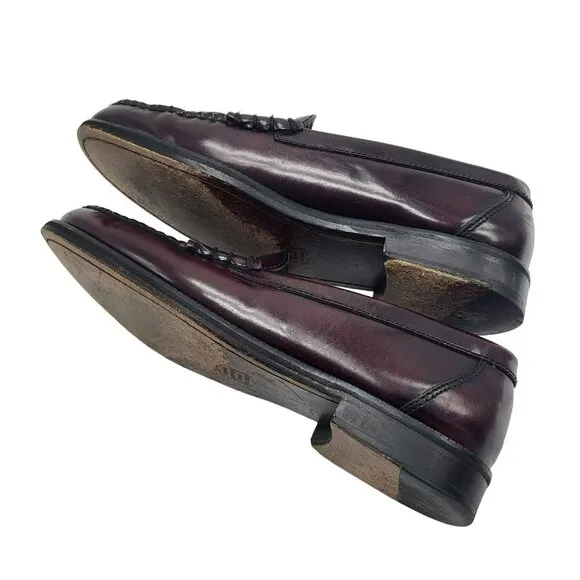 Florsheim Penny Loafers Men's Dress Shoes Brown Leather Handsewn Men's 7.5D
