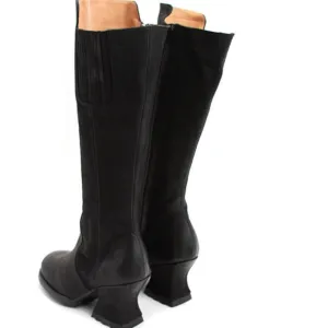 Fluevog Lato tall leather black boots sz 9