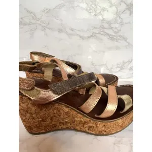 FLY London cork wedge sandals, EU size 38