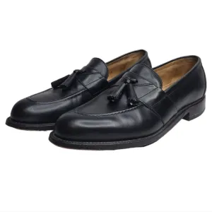 FootJoy Classics Men's Black Leather Office Business Tassel Slip On Loafers
