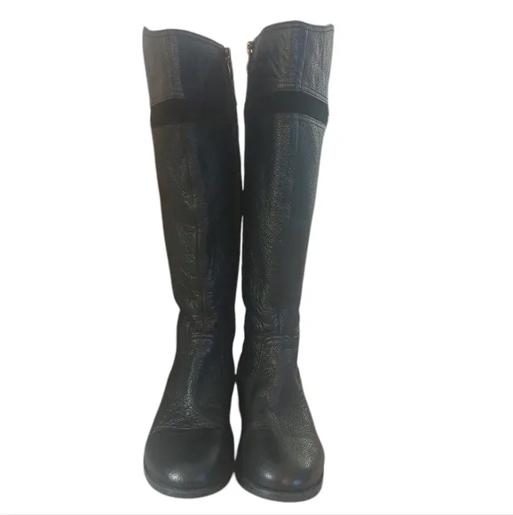 Franco Fortini Stamford Knee High Black Boots Womens Leather Riding Boots 9.5 W