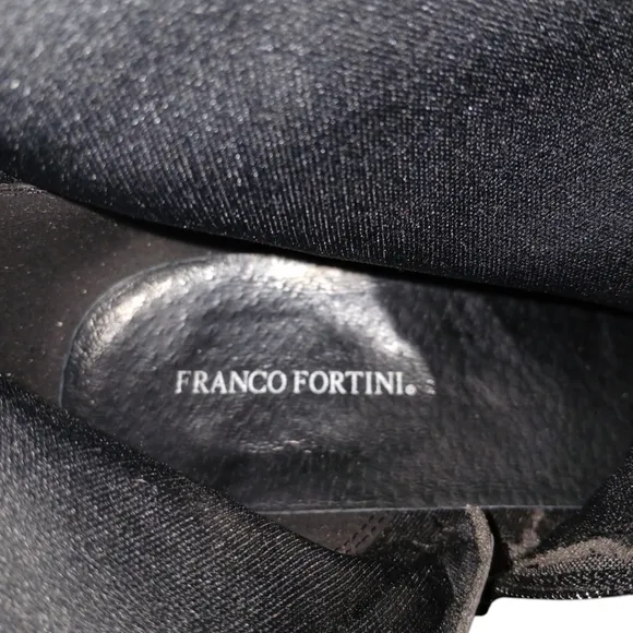 Franco Fortini Stamford Knee High Black Boots Womens Leather Riding Boots 9.5 W