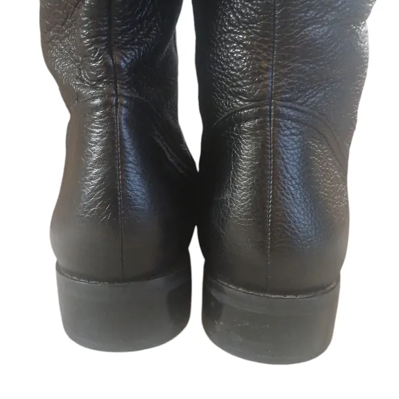 Franco Fortini Stamford Knee High Black Boots Womens Leather Riding Boots 9.5 W