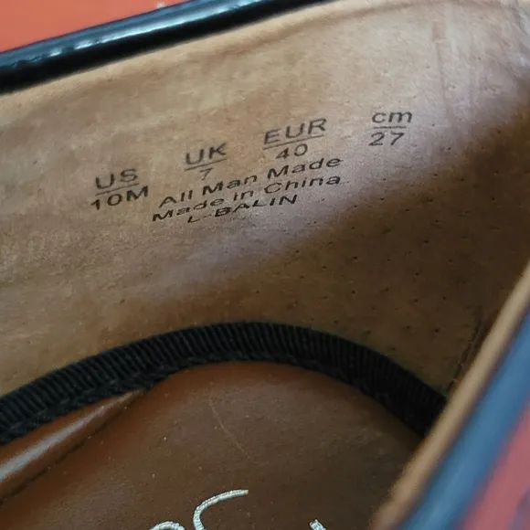 Franco Sarto Balin Lug Sole Penny Loafer Midnight Navy Patent Leather Size 10