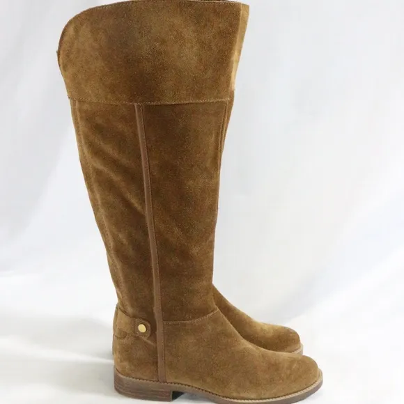 FRANCO SARTO Caydee Cognac Wide Calf Tall Boots