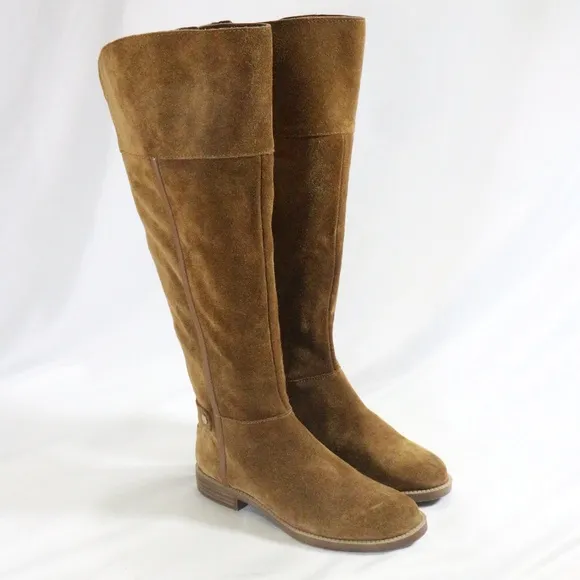 FRANCO SARTO Caydee Cognac Wide Calf Tall Boots