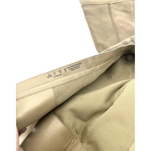 Franco Sarto Caydee Tan Suede Leather Wide Calf Tall Boots Sz 5 New $189