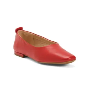 FRANCO SARTO Cherry Leather Vana Flats