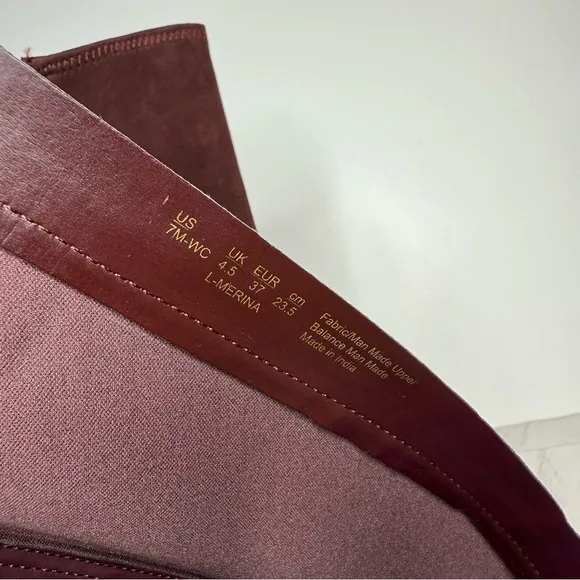 Franco Sarto Merina Burgundy Brown Wide Calf Tall Riding Boot 7M