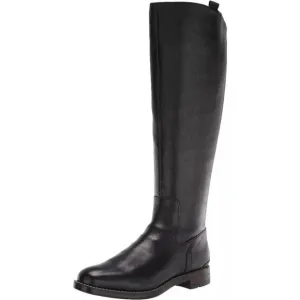 Franco Sarto Meyer Women's Black Leather Narrow Calf Knee High Riding Boot US 9W