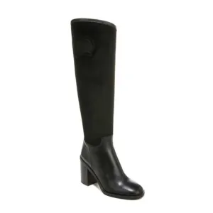 Franco Sarto Rivet Tall Riding Boots 8 Heel NWOT Suede Leather High Academia