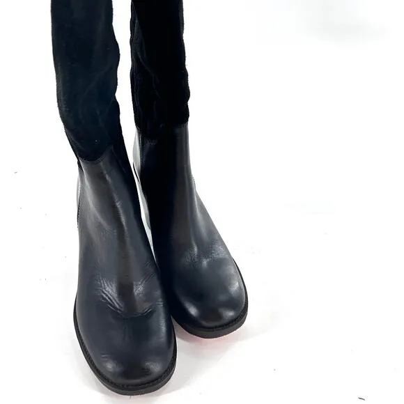 Franco Sarto Rivet Tall Riding Boots 8 Heel NWOT Suede Leather High Academia
