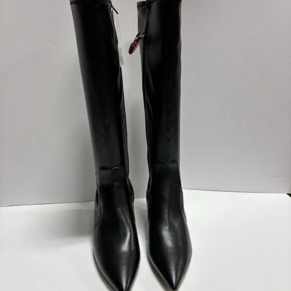 Franco Sarto Women’s Kerry, Black Knee High Boots, Size 9.5M, Wide Calf