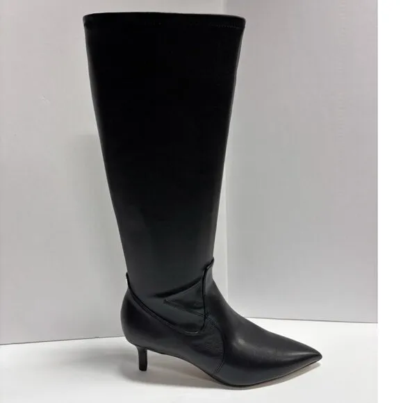 Franco Sarto Women’s Kerry, Black Knee High Boots, Size 9.5M, Wide Calf