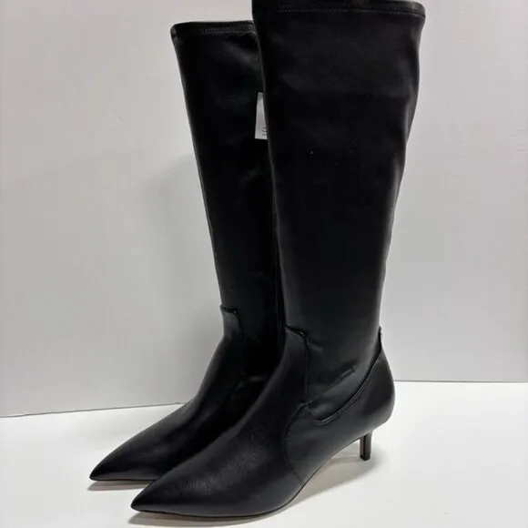 Franco Sarto Women’s Kerry, Black Knee High Boots, Size 9.5M, Wide Calf