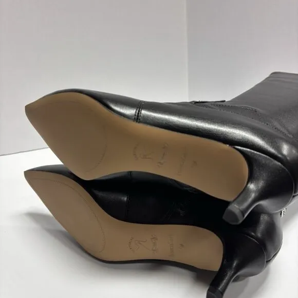 Franco Sarto Women’s Kerry, Black Knee High Boots, Size 9.5M, Wide Calf
