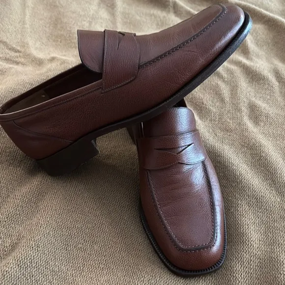Fratelli Rossetti Brown Leather Loafers Slip-On Style