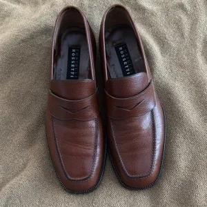 Fratelli Rossetti Brown Leather Loafers Slip-On Style