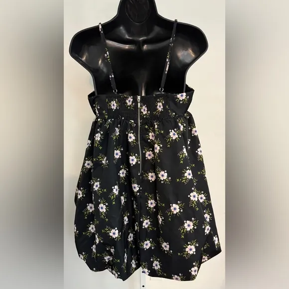 Free People Blue Bell Bubble Mini Dress. Color: Multi/Black