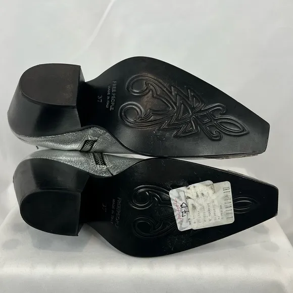 FREE PEOPLE BRAYDEN Western Boots Leather NEW
