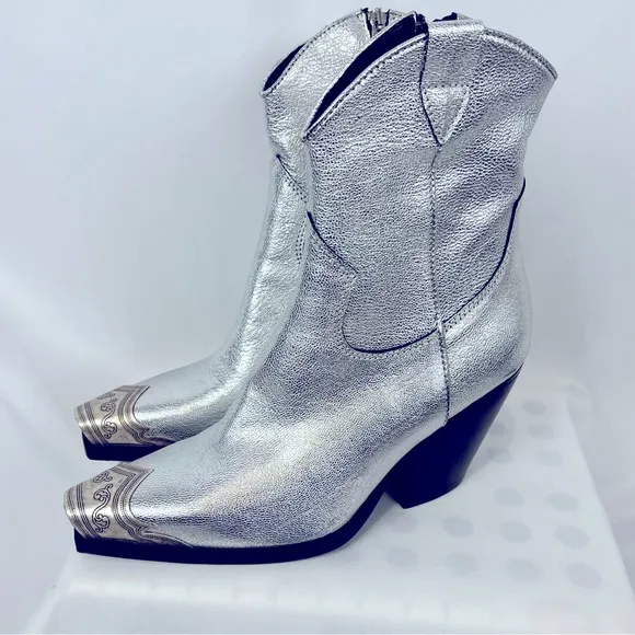 FREE PEOPLE BRAYDEN Western Boots Leather NEW