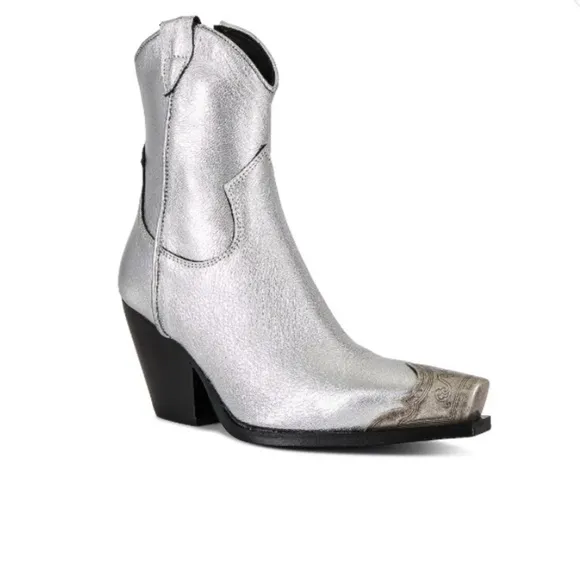 FREE PEOPLE BRAYDEN Western Boots Leather NEW