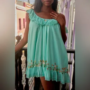 FREE PEOPLE Buttercup Embroidered Mini Dress NWOT