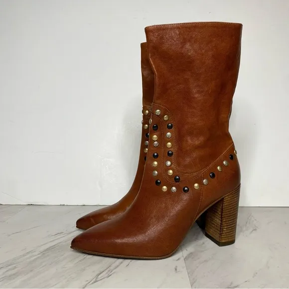 Free People Dakota Studded Heeled Boot 39 1/2