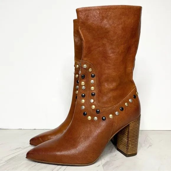 Free People Dakota Studded Heeled Boot 39 1/2