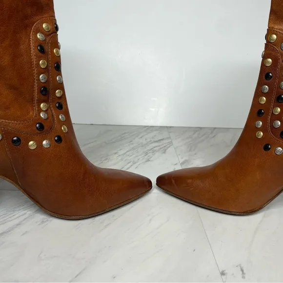 Free People Dakota Studded Heeled Boot 39 1/2