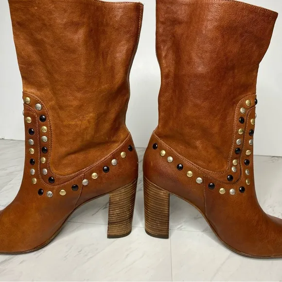 Free People Dakota Studded Heeled Boot 39 1/2