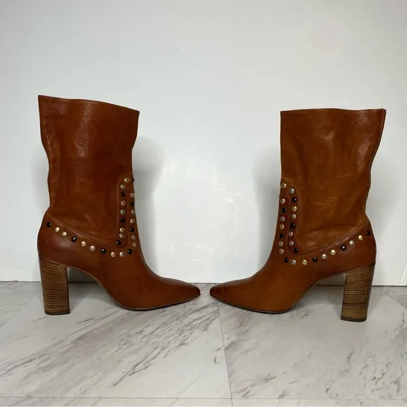 Free People Dakota Studded Heeled Boot 39 1/2