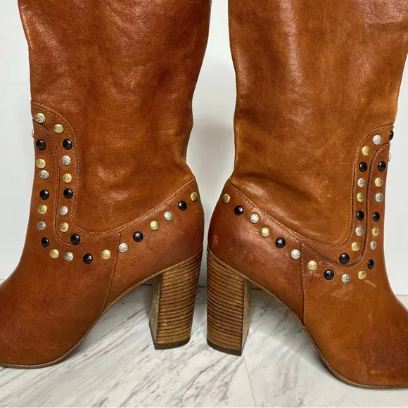 Free People Dakota Studded Heeled Boot 39 1/2