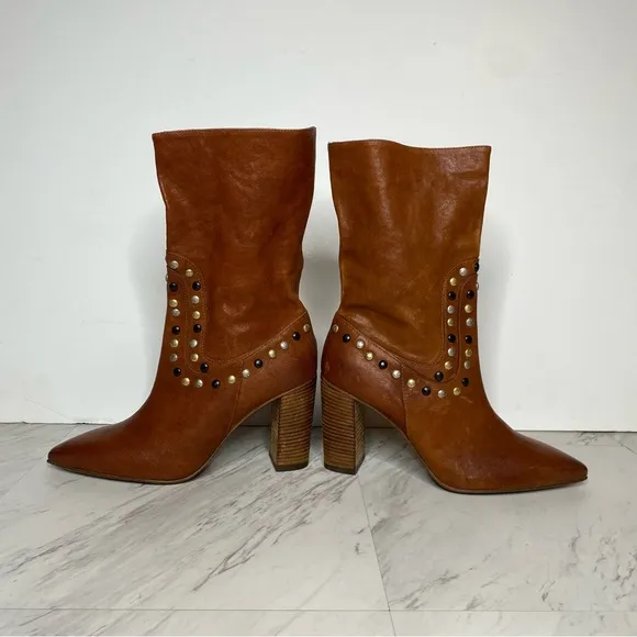 Free People Dakota Studded Heeled Boot 39 1/2