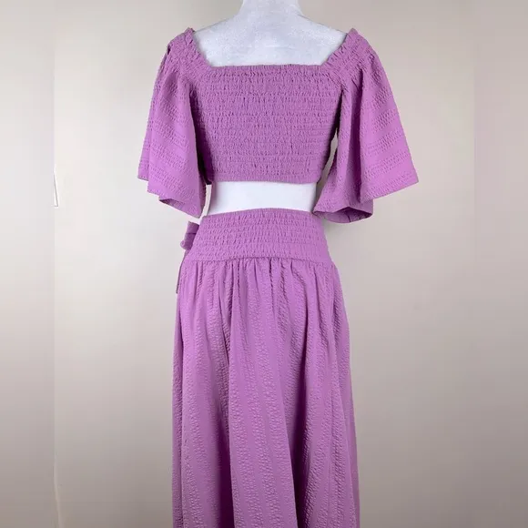 Free People | Euro Country Summer Boho Skirt &amp; Peasant Top | S/XS