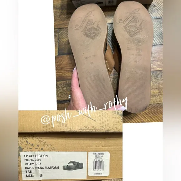 Free People Haven Thong Platform Sandal