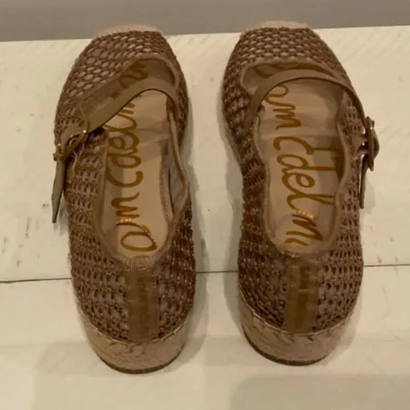 Free People Mackie Mesh Espadrilles Brushed Gold/Cyrus Tan - Brand New