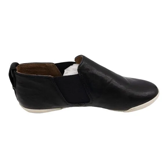 Frye Black Melanie Chelsea Slip On minimalist Leather Sneaker Loafers 5.5