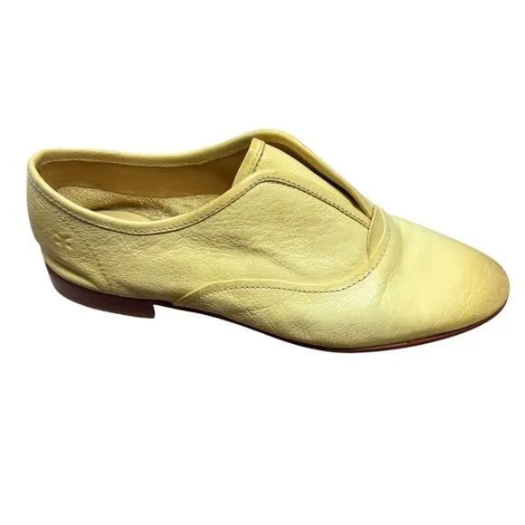 Frye Jillian 3474373 Off White Oxford Inspired Slip On Flats