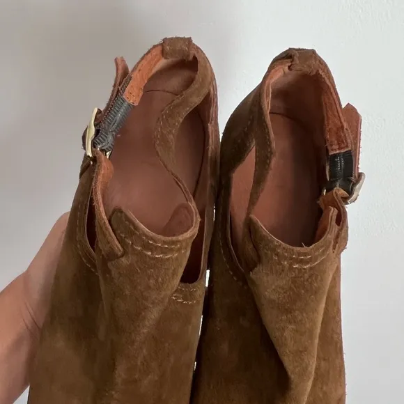 Frye Meghan Ankle Boots Women’s Size 10B Booties Brown Suede Heels